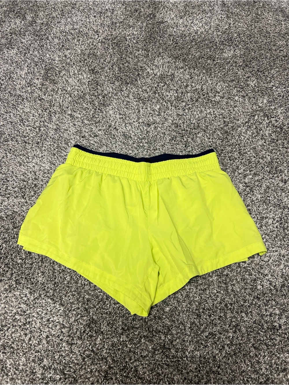 Fabletics Women’s Neon Yellow Running‎ Shorts Small Lined Athletic Workout Gym